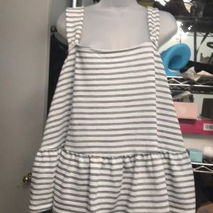 NEW ANA 2X striped tank BNWT NEW green /black stripe